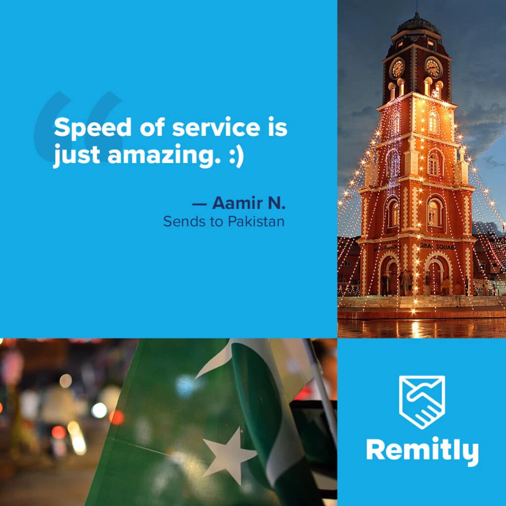 send money to pakistan with remitly like this happy customer
