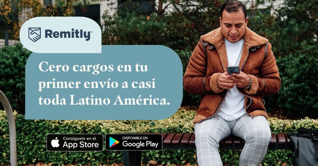 enviar dinero con Remitly gratis con tu primer envio a America Latina