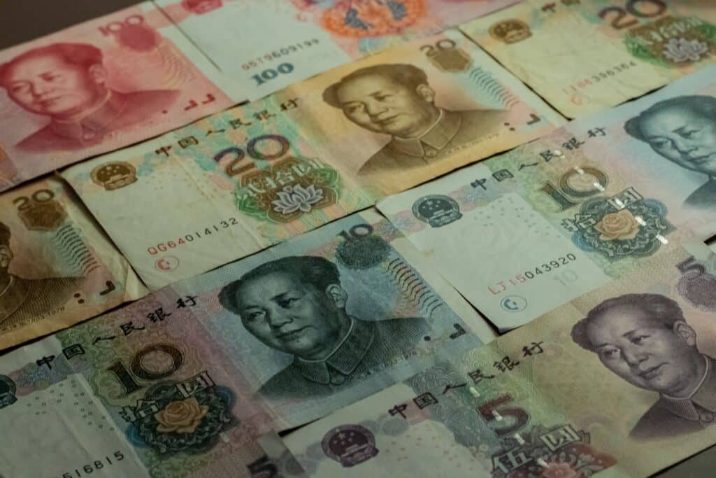 Safely Send Money to China - Chinese yuan bills