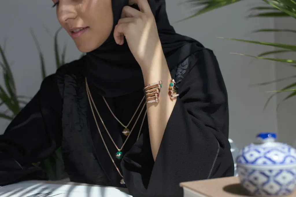 Woman wearing an abaya