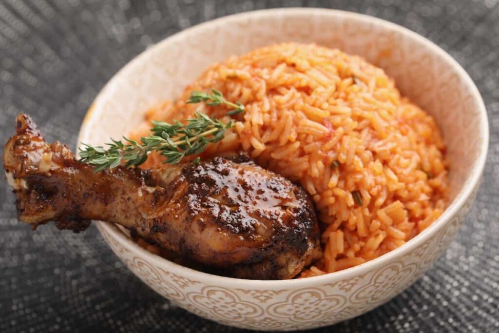 Piatto nigeriano: riso jollof