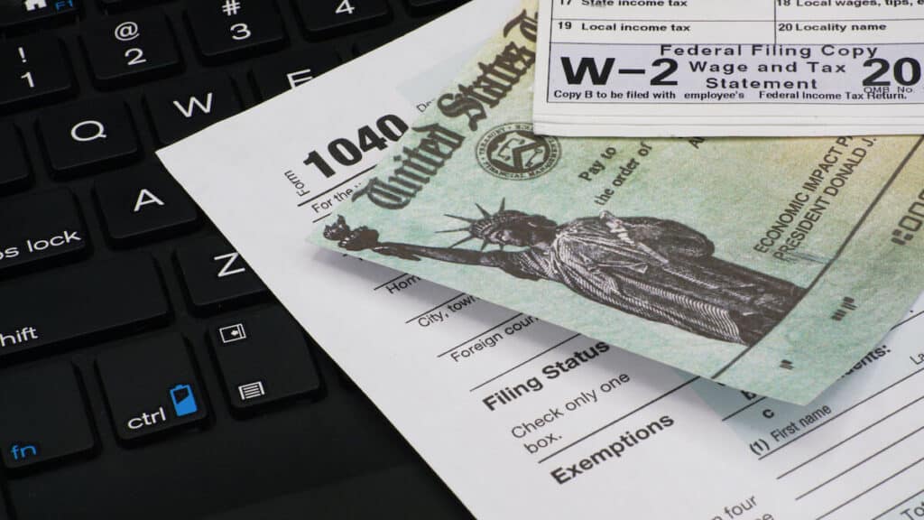 What is proof of income: 1040 and W-2 tax forms