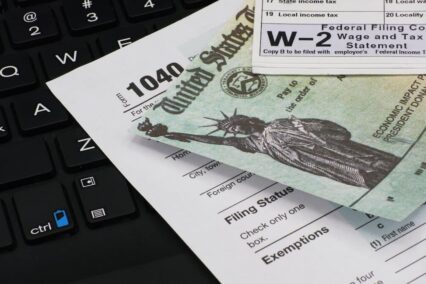 What is proof of income: 1040 and W-2 tax forms