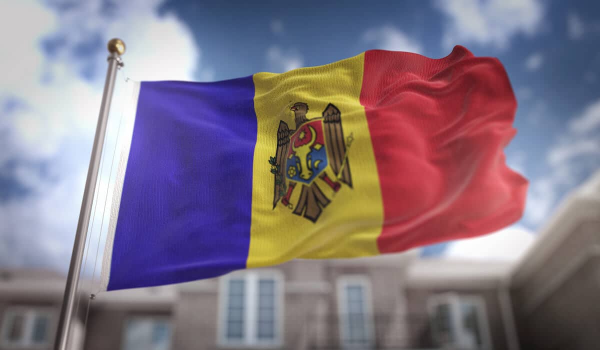 Moldova currency: Moldovan flag