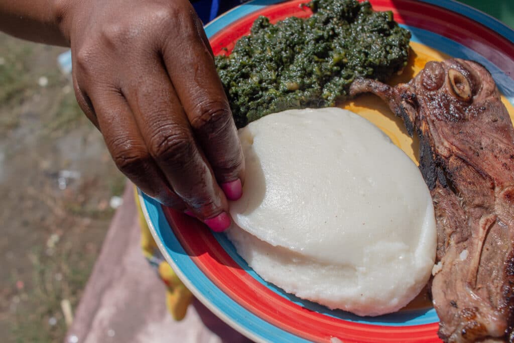 Fufu is a traditional African food in Burkina Faso and many other countries