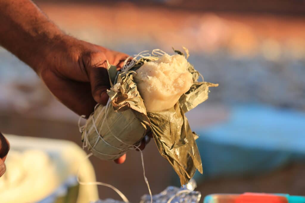 kwanga is a traditional congolese food