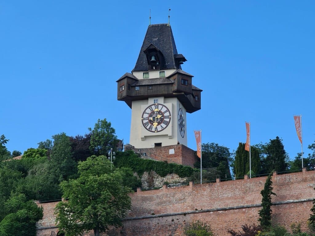 Uhrturm in Graz, Austria