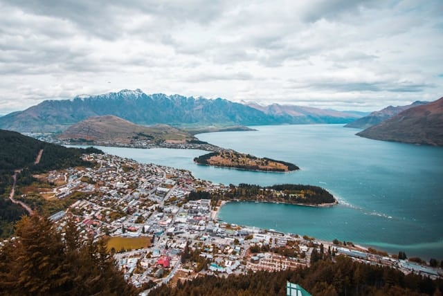 Landscape view of Queenstown New Zealand